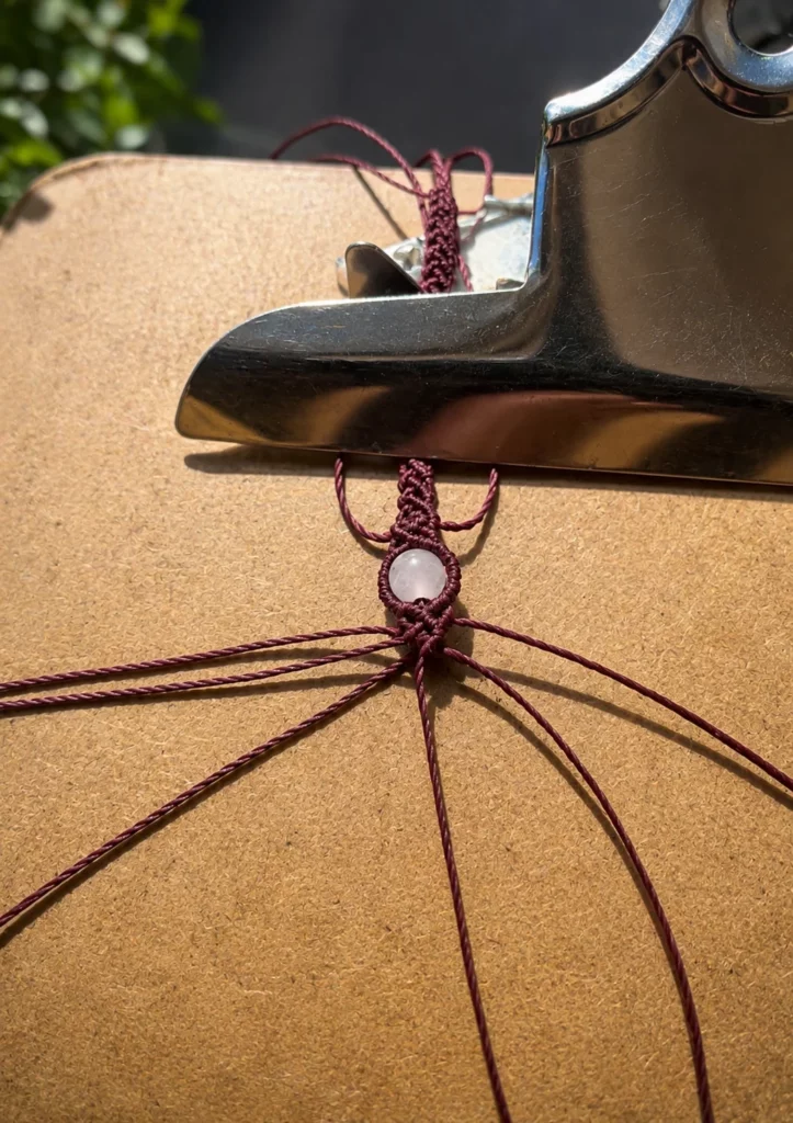le tissage du micro macramé
